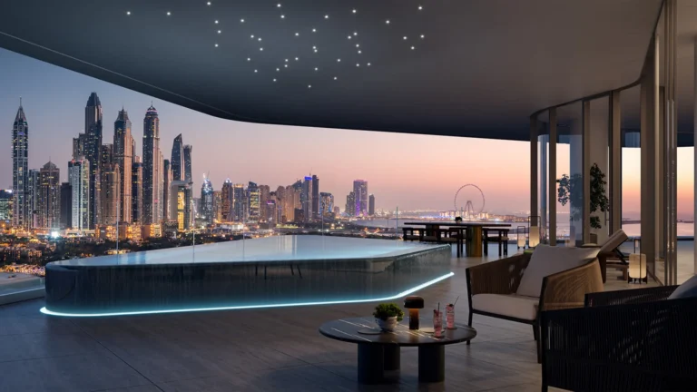 Developer rendering from the project overview, AVA at Palm Jumeirah, Dorchester Collection, Palm Jumeirah (Omniyat image)