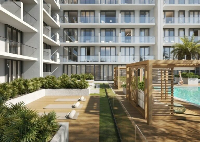 Outdoor fitness area, Binghatti Amberhall, Jumeirah Village Circle (Binghatti image)