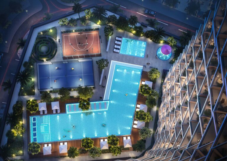 Swimming pool, Binghatti Haven, Dubai Sports City (Binghatti image)