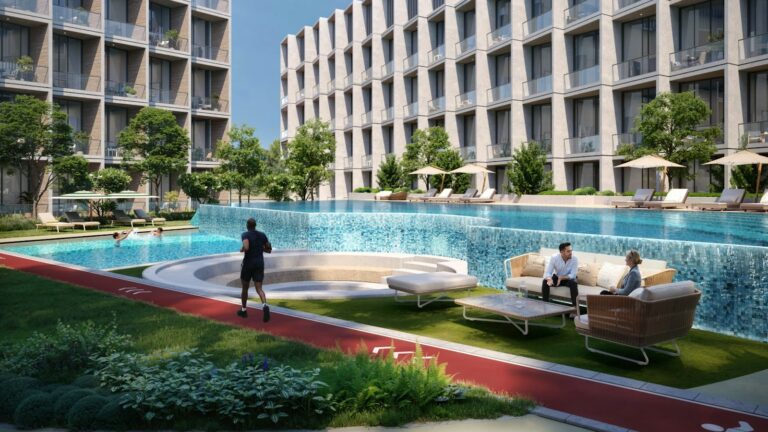 Amenity area, Binghatti Hillcrest, Arjan (Binghatti image)