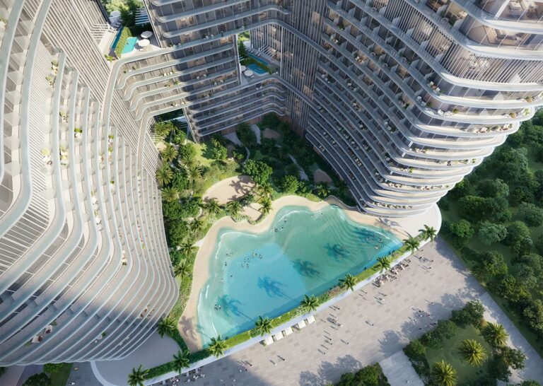 Artificial beach, Binghatti Hillviews, Dubai Science Park (Binghatti image)