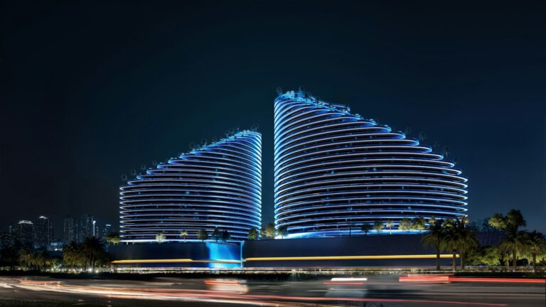 Towers exterior, Binghatti Skyflame 1 and 2, Majan (Binghatti image)