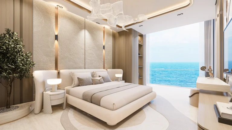 Bedroom interior, Breez, Dubai Maritime City (Danube Properties image)