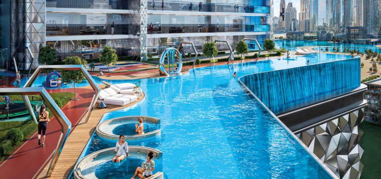 Infinity pool, Diamondz, Jumeirah Lake Towers (Danube Properties image)