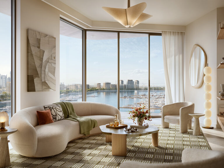 Apartment interior at Fior, Fior and Fior 2, Rashid Yachts & Marina (Emaar Properties image)