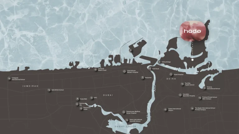 Location map, Hado, Dubai Islands (Beyond Developments image)