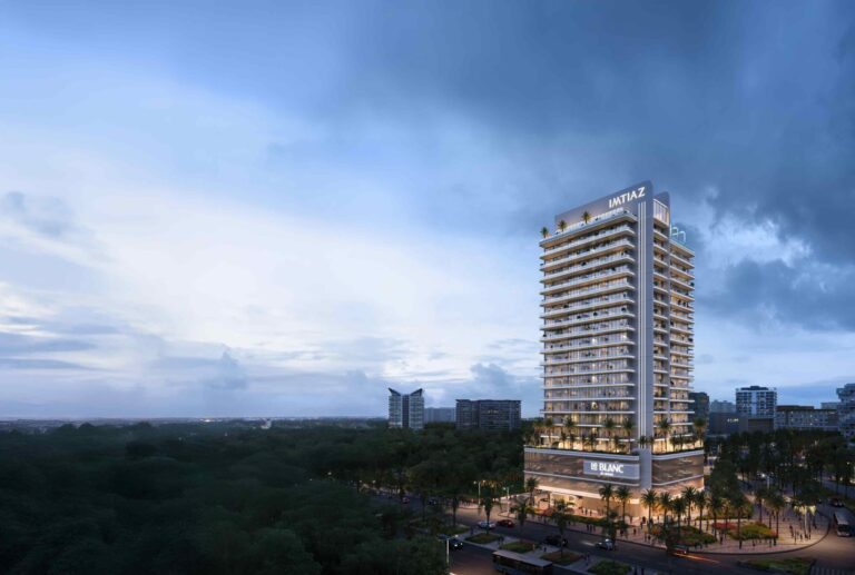 Tower exterior, Le Blanc by Imtiaz, Dubailand Residence Complex (Imtiaz Developments image)