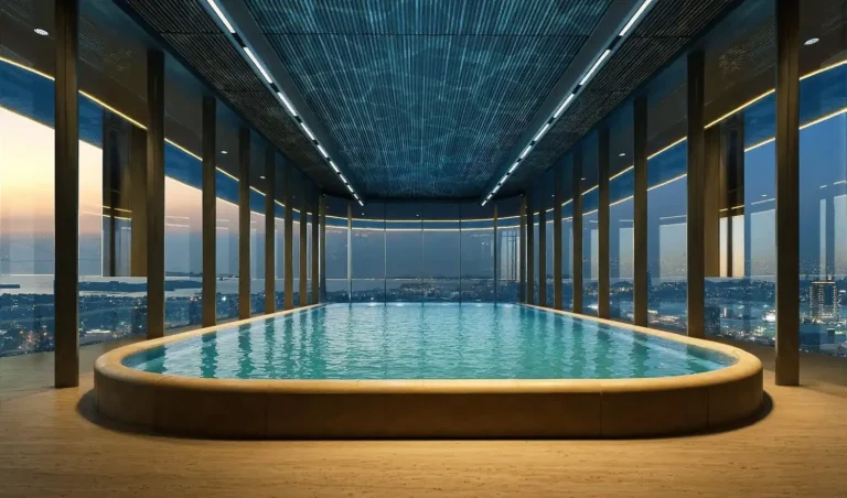 Developer rendering of the Sky Pool, Lumena by Omniyat, Business Bay (Omniyat image)