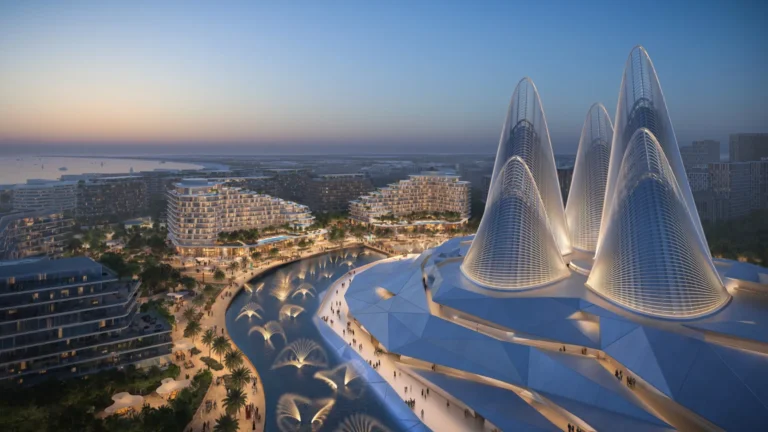 Architect's view of the project, Mandarin Oriental Residences, Saadiyat Cultural District, Abu Dhabi (Aldar image)