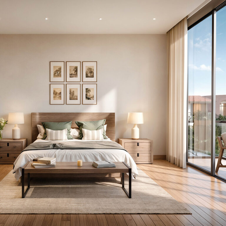 Townhouse render, Nawayef Village, Hudayriyat Island (Modon image)