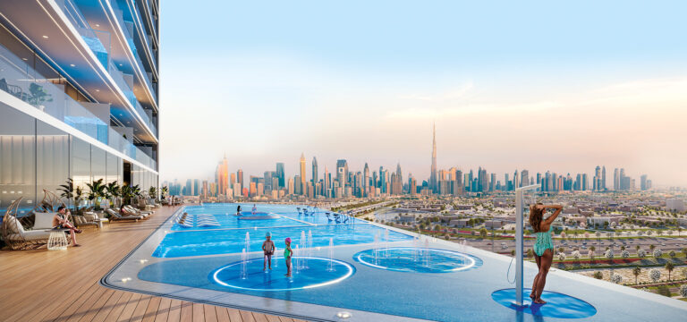 Podium pool, Oasiz 2, Dubai Silicon Oasis (Danube Properties image)