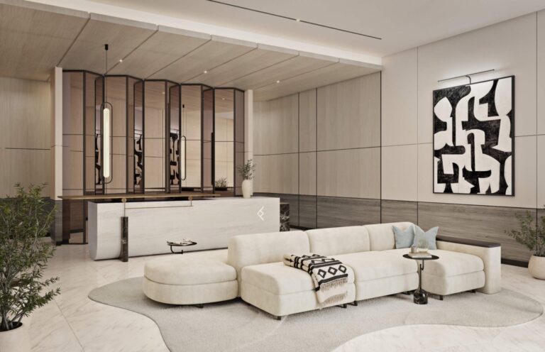 Official render, One River Point, Business Bay (Ellington Properties image)