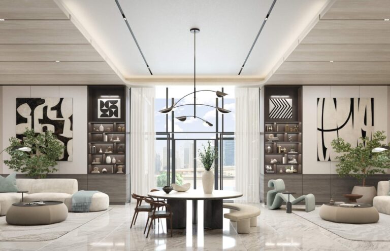 Official render, One River Point, Business Bay (Ellington Properties image)