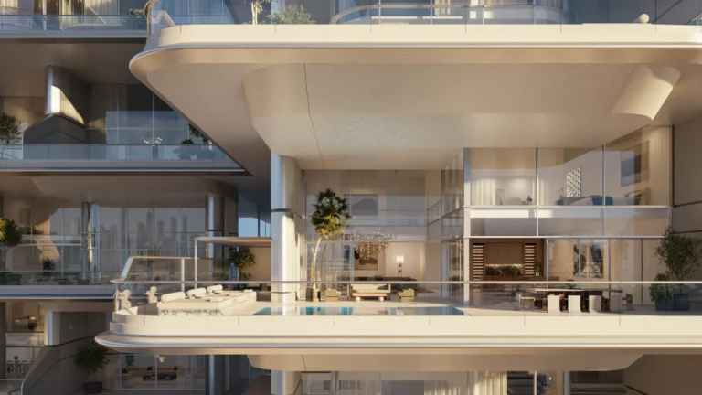 Developer rendering of a residence interior, Orla, Dorchester Collection, Palm Jumeirah (Omniyat image)