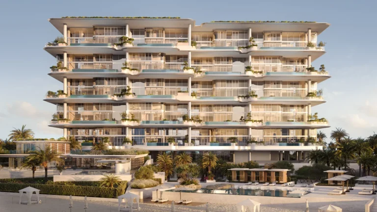 Developer rendering from the project overview, Orla Infinity, Dorchester Collection, Palm Jumeirah (Omniyat image)