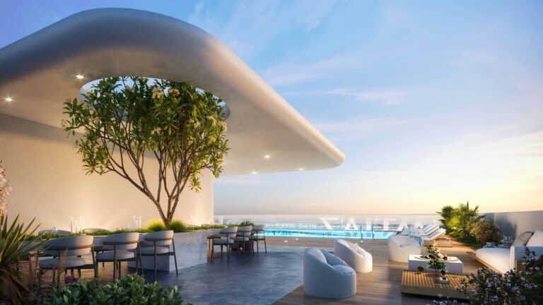 Rooftop terrace and pool, Pearl House 4 by Imtiaz, Jumeirah Village Circle (Imtiaz Developments image)