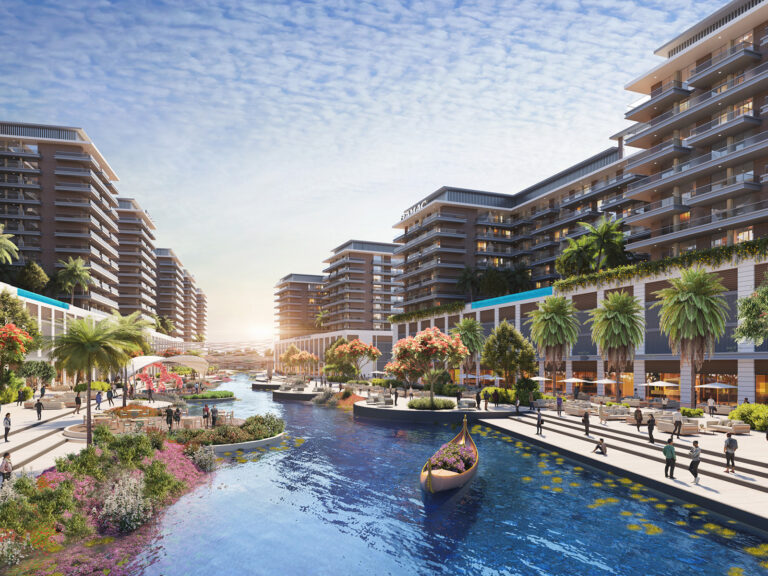 Official artist's impression, Riverside Views, DAMAC Riverside, Dubai Investments Park 2 (DAMAC Properties image)
