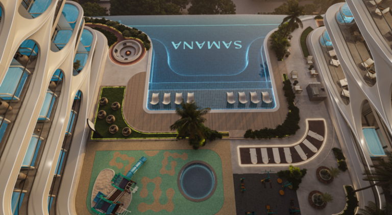Developer render, Samana Boulevard Heights, Dubailand Residence Complex (Samana Developers image)