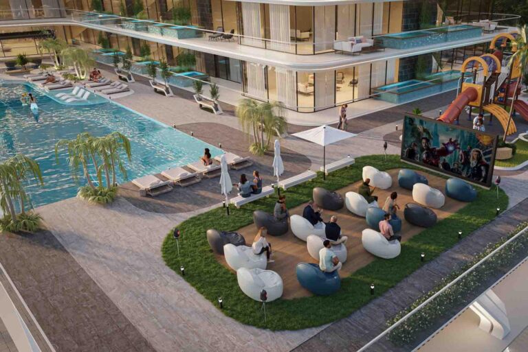 Developer render, Samana Golf Views, Dubai Sports City (Samana Developers image)