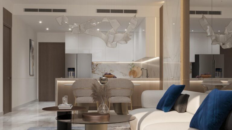 Developer render, Samana Lake Views, Dubai Production City (Samana Developers image)