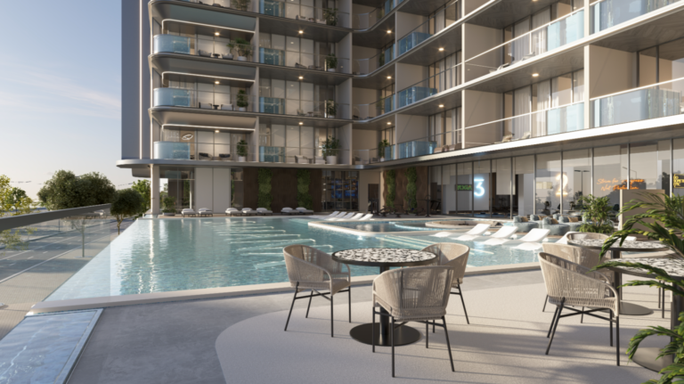 Developer render, Samana Sky Views, Dubai Production City (Samana Developers image)