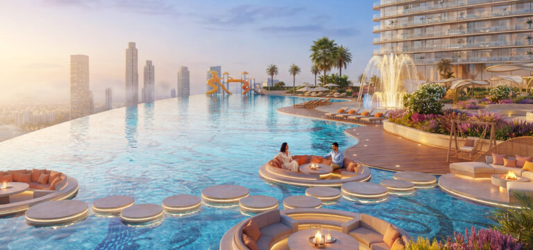 Serenity Pool, Serenz, Jumeirah Village Circle (Danube Properties image)