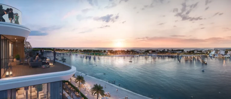 Beach Residences banner render, Siniya Island Beach and Marina Residences, Siniya Island, Umm Al Quwain (Sobha Realty image)