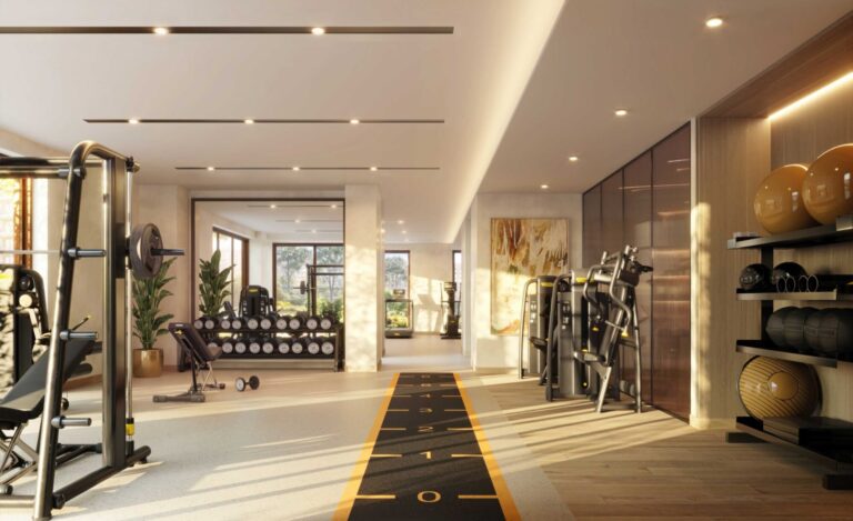 Residents' gym, The Canopies at Yas Point, Yas Island, Abu Dhabi (Aldar image)