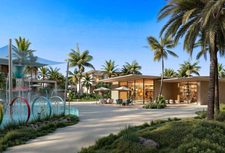 Clubhouse and children's water play area, The View Island: Perla and Alba Townhouses, Ajmal Makan City, Sharjah (Ajmal Makan image)