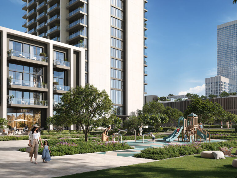 Tower exterior, Valia Tower, Dubai Creek Harbour (Emaar Properties image)
