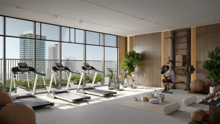 Gym render, VERDAN1A 4, Dubai Land Residence Complex (Object 1 image)