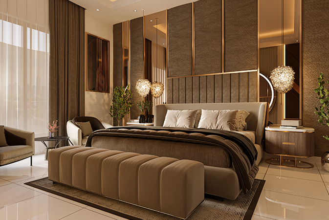 Two-bedroom apartment interior, Viewz, Jumeirah Lake Towers (Danube Properties image)