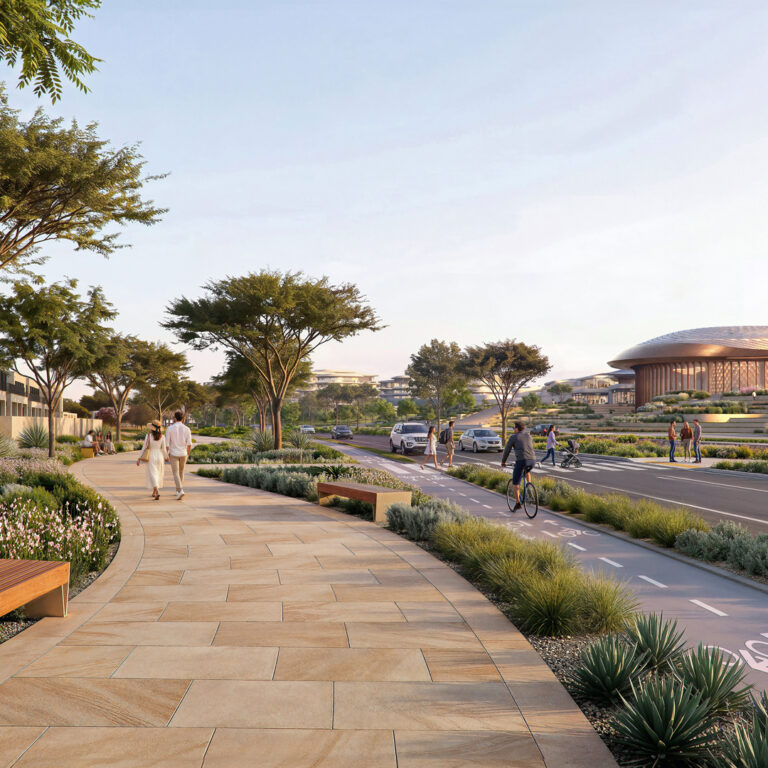 Community render, Wadeem Gardens, Hudayriyat Island (Modon image)