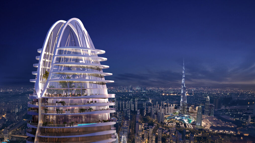 Official artist's impression of the tower, DAMAC Altitude, Business Bay (DAMAC Properties image)