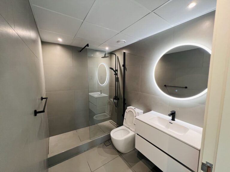 Bathrooms in an apartment we renovated in The Greens, Dubai
