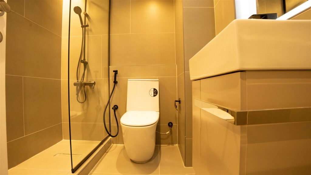 Bathroom after the renovation, Lake Terrace, JLT