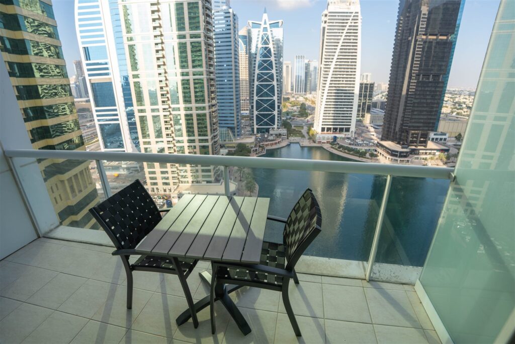 Balcony after the renovation, Lake Terrace, JLT