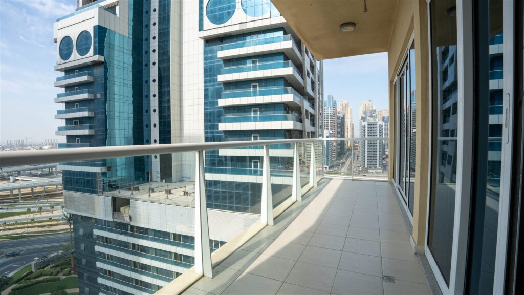 Balcony after the renovation, Lake View Tower, JLT