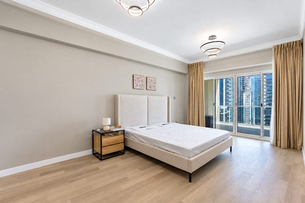 Second bedroom after the renovation, Lake View Tower, JLT