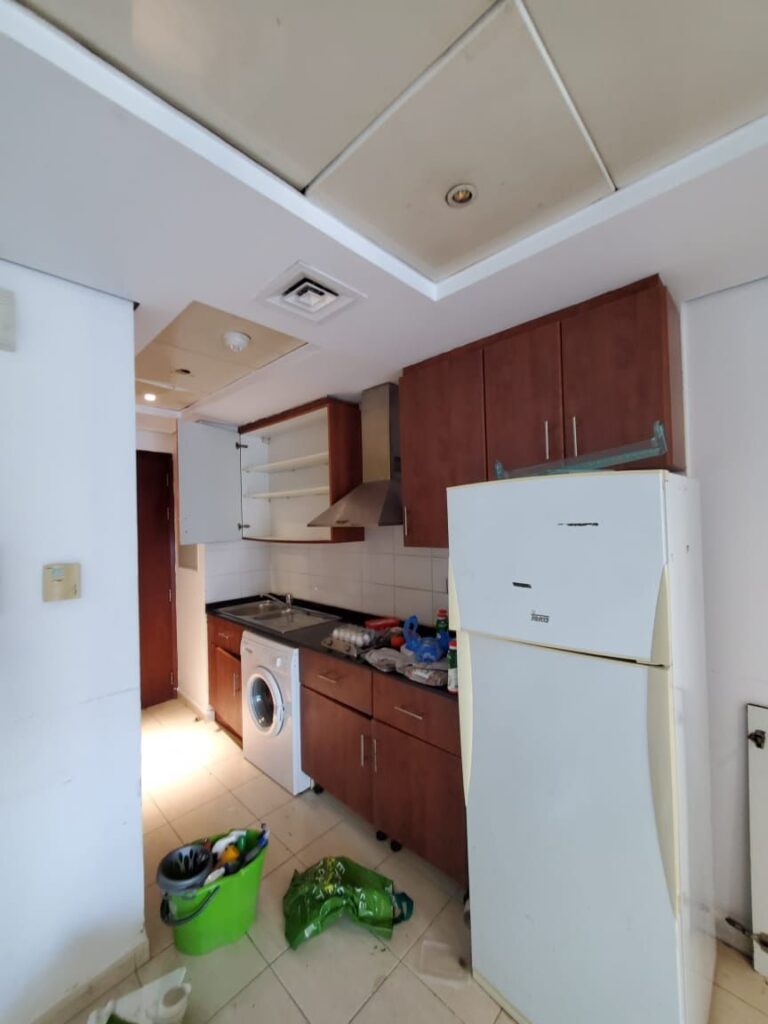Kitchen before the renovation, Lake View Tower, JLT
