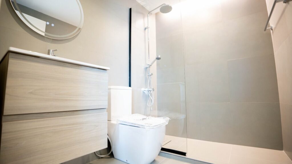 Bathroom after the renovation, Marina Diamond, Dubai Marina