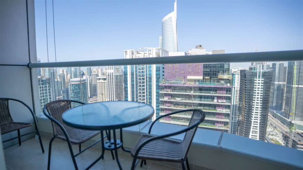 Balcony after the renovation, Preatoni Tower, JLT