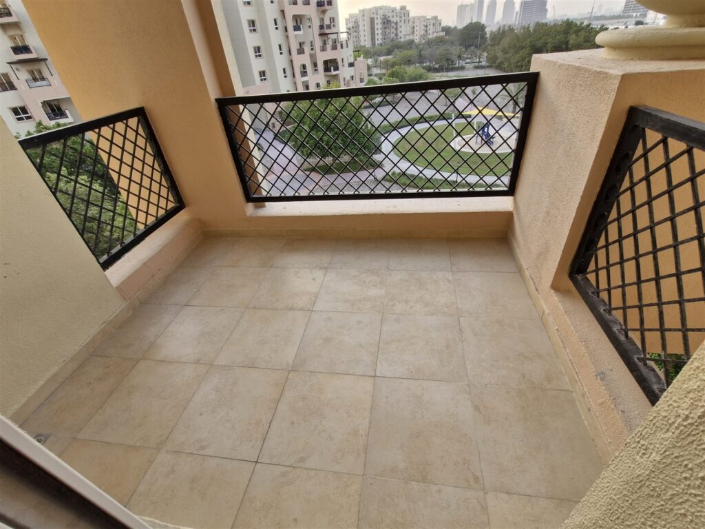 Balcony after the renovation, Remraam, Dubailand